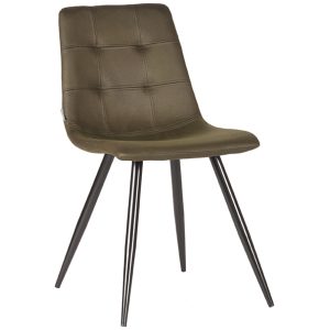 Eetkamerstoel Jay - Army Green Microvezel
