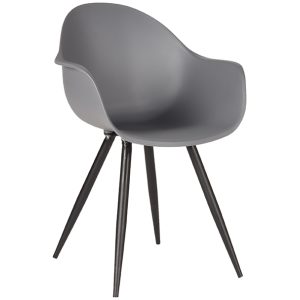 Eetkamerstoel Luca - Antraciet Kunststof