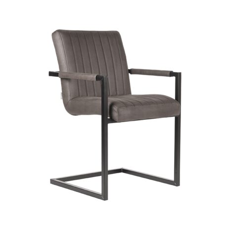 0eetkamerstoel milo antraciet microvezel 55x55x85 cm perspectief 0eetkamerstoel milo antraciet microvezel 55x55x85 cm perspectief