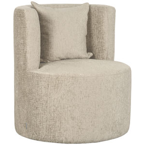 LABEL51 Fauteuil Evy - Beige - Fluweel