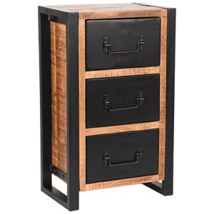 Mangohouten Ladekast Brussels - Rough Mangohout 75 cm