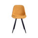 1Eetkamerstoel Capri Oker Fluweel 46x56x88 Cm Voorkant 1Eetkamerstoel Capri Oker Fluweel 46x56x88 Cm Voorkant