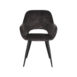 1Eetkamerstoel Chair Fer Antraciet Velours 60x59x87 cm Vooraanzicht 1Eetkamerstoel Chair Fer Antraciet Velours 60x59x87 cm Vooraanzicht