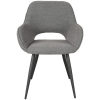 1Eetkamerstoel Fer Grijs Boucle 59x57x87 Cm Voorkant 1Eetkamerstoel Fer Grijs Boucle 59x57x87 Cm Voorkant