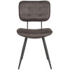 1Eetkamerstoel Gus Antraciet Microvezel 49x60x87 cm Voorkant 1Eetkamerstoel Gus Antraciet Microvezel 49x60x87 cm Voorkant