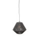 1Hanglamp Ibiza Diamond 1 Lichts Zwart 25x25x150 Cm Voorkant2 1Hanglamp Ibiza Diamond 1 Lichts Zwart 25x25x150 Cm Voorkant2