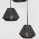 1Hanglamp Ibiza Diamond 3 Lichts Zwart Jute 30x30x150 Cm Detail 1Hanglamp Ibiza Diamond 3 Lichts Zwart Jute 30x30x150 Cm Detail