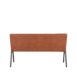 2Eetkamerbank Matz Cognac Microvezel 145x62x86 cm Achterkant