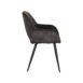 2Eetkamerstoel Chair Fer Antraciet Velours 60x59x87 cm Zij 2Eetkamerstoel Chair Fer Antraciet Velours 60x59x87 cm Zij