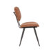 2Eetkamerstoel Fos Cognac Leder 49x60x87 cm Zijkant 2Eetkamerstoel Fos Cognac Leder 49x60x87 cm Zijkant