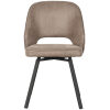 2Eetkamerstoel Lewis 52x58x84 Cm Taupe Micro Suede Voorkant 2Eetkamerstoel Lewis 52x58x84 Cm Taupe Micro Suede Voorkant