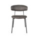 2Eetkamerstoel Zack Antraciet Micro Suede 53x59x79 cm Voorkant 2Eetkamerstoel Zack Antraciet Micro Suede 53x59x79 cm Voorkant