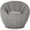 2Fauteuil Crown Grijs Boucle 83x77x72 cm Voorkant
