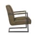 2Fauteuil Milo Army Microvezel 62x80x86 cm Zijkant