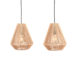 2Hanglamp Ibiza Diamond 2 Lichts 80x33x150 Cm Naturel Voorkant 2Hanglamp Ibiza Diamond 2 Lichts 80x33x150 Cm Naturel Voorkant