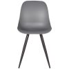 2eetkamerstoel monza antraciet pp zwart metaal 46x54x85 cm voorkant 2eetkamerstoel monza antraciet pp zwart metaal 46x54x85 cm voorkant