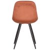 3Eetkamerstoel Capri Rust Fluweel 46x56x88 Cm Achterkant