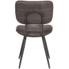3Eetkamerstoel Gus Antraciet Microvezel 49x60x87 cm Achterkant 3Eetkamerstoel Gus Antraciet Microvezel 49x60x87 cm Achterkant