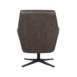 3Fauteuil Tod Antraciet Microvezel 76x75x90 cm Achterkant