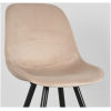 4Eetkamerstoel Capri 46x56x88 Cm Zand Fluweel Detail 4Eetkamerstoel Capri 46x56x88 Cm Zand Fluweel Detail
