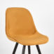 4Eetkamerstoel Capri Oker Fluweel 46x56x88 Cm Detail 4Eetkamerstoel Capri Oker Fluweel 46x56x88 Cm Detail
