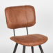 4Eetkamerstoel Fos Cognac Leder 49x60x87 cm Detail 4Eetkamerstoel Fos Cognac Leder 49x60x87 cm Detail