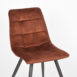 4Eetkamerstoel Jelt Rust Velours 45x56x85 cm Detail 4Eetkamerstoel Jelt Rust Velours 45x56x85 cm Detail