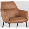 4Eetkamerstoel Lenny 56x64x84 Cm Cognac Micro Suede Detail