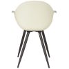 4eetkamerstoel luca breeze pp zwart metaal 58x54x85 cm achterkant