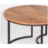 4salontafel set triplet rough mangohout zwart metaal 70x70x44 cm detail 4salontafel set triplet rough mangohout zwart metaal 70x70x44 cm detail