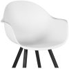 5eetkamerstoel luca wit pp zwart metaal 58x54x85 cm detail 5eetkamerstoel luca wit pp zwart metaal 58x54x85 cm detail
