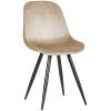6Eetkamerstoel Capri 46x56x88 Cm Zand Fluweel Perspectief 6Eetkamerstoel Capri 46x56x88 Cm Zand Fluweel Perspectief