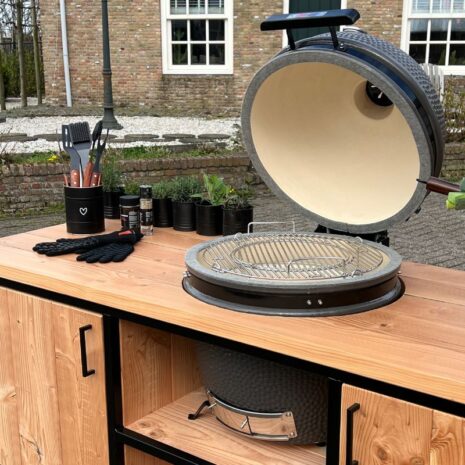 Douglas buitenkeuken industrieel+ Grill Guru kamado & gaspit