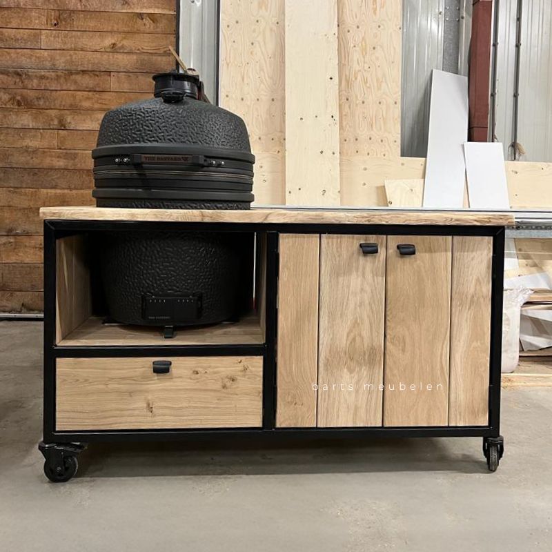 eikenhouten buitenkeuken stalen frame met the bastard eikenhouten buitenkeuken stalen frame met the bastard vx