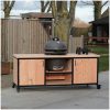 kamado tafel 205 industrieel kamado grill guru wokpan kamado tafel 205 industrieel + kamado grill guru + wokpan