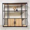 wandkast eiken met stalen frame Lauren