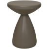 0AL 30992TPE205 taupe Bijzettafel rond ø36x48 - metaal