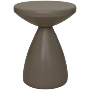 taupe Bijzettafel rond ø36x48 - metaal