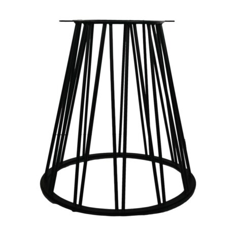 Zwart Stalen Trapezium eettafel poot - 70x40x72 - zwart - metaal