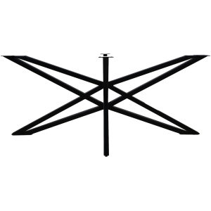 Stalen onderstel 3D-Mode 180x80 cm - poedercoat zwart metaal