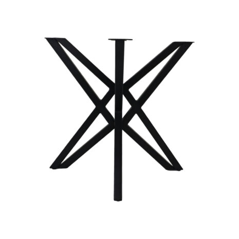 0AN PTV80201 Zwart metalen Onderstel - 3D-Model - 80x80 cm - Gepoedercoat staal zwart