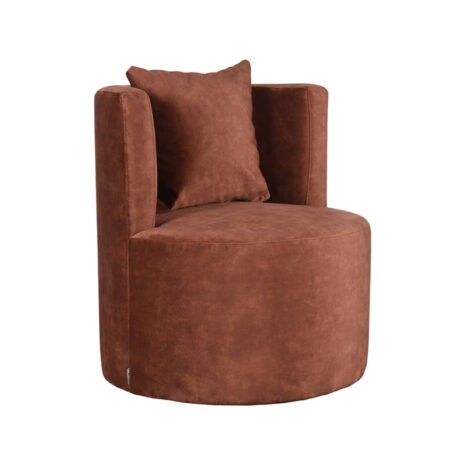 0Fauteuil Evy 65cm Rust Velours Perspectief 0Fauteuil Evy 65cm Rust Velours Perspectief