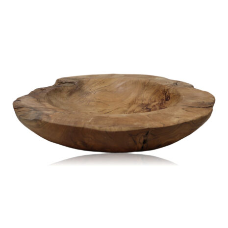 Houten fruitschaal large - ø38-45 cm - teakhout