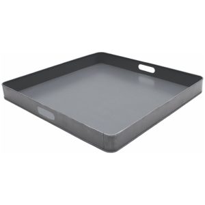 Vierkant Dienblad - Grijs Metaal - L 60x60x6cm