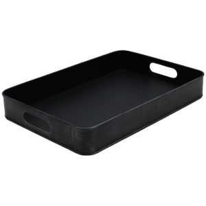 Dienblad - Zwart Metaal - M 44x31x6cm