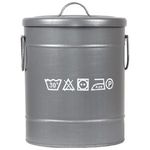 Wasmand - Grijs Metaal - S