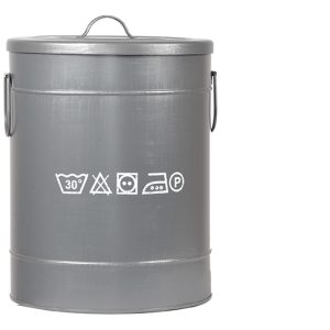 Wasmand - Grijs Metaal - M