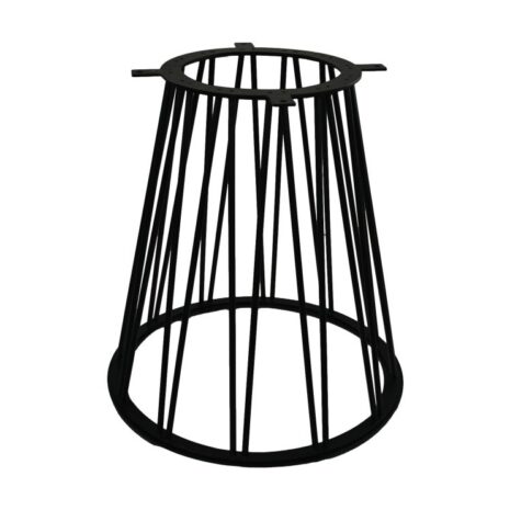 Zwart Stalen Trapezium eettafel tafelpoot - 70x40x72 - zwart - metaal