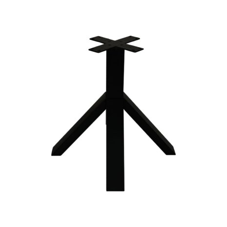 zwart Stalen Tafelpoot Crow - 80x80x72 - Gepoedercoat zwart - Metaal