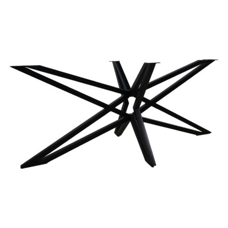 Stalen onderstel 3D-Model - 180x80 cm - poedercoat zwart staal